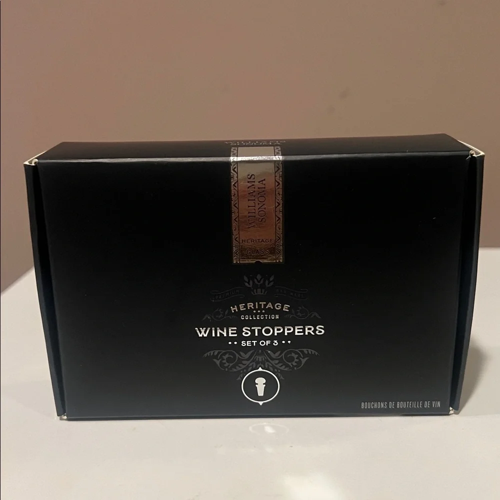 Williams Sonoma Heritage Collection Wine Stoppers, Set of 3